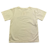 Babe & Tess T-Shirt Girocollo Tinta Unita Con Stampa In Contrasto Panna Per Bambino