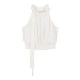 Fun & Fun Camicia Giromanica Tinta Unita per Bambina FNCJSH01080 BIANCO FUN & FUN 