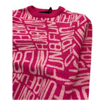 FUN & FUN maglia girocollo tinta unita con stampe in contrasto Fuxia per Bambina FNBSW15587X FUXIA FUN & FUN 