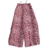4Giveness Pantalone Modello Palazzo Fantasia Maculata Con Aperture Laterali Rosa Per Bambina