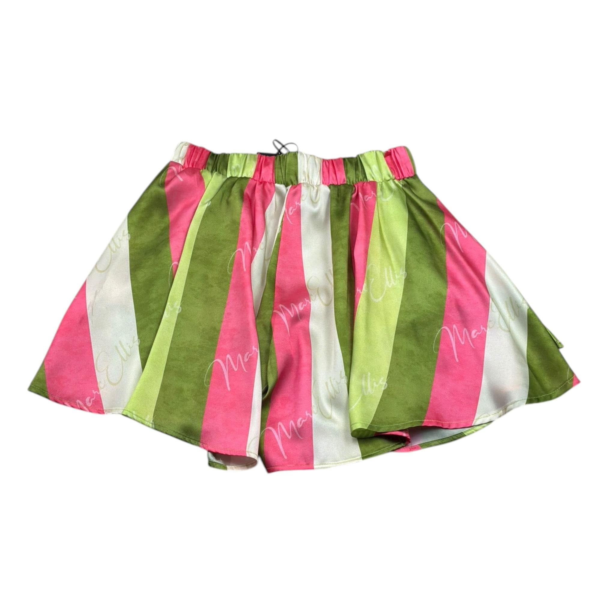 Marc Ellis Completo Short Tricolore con Fantasia A Righe-Top per Bambina JMJSO01213 MULTICOLOR MARC ELLIS 