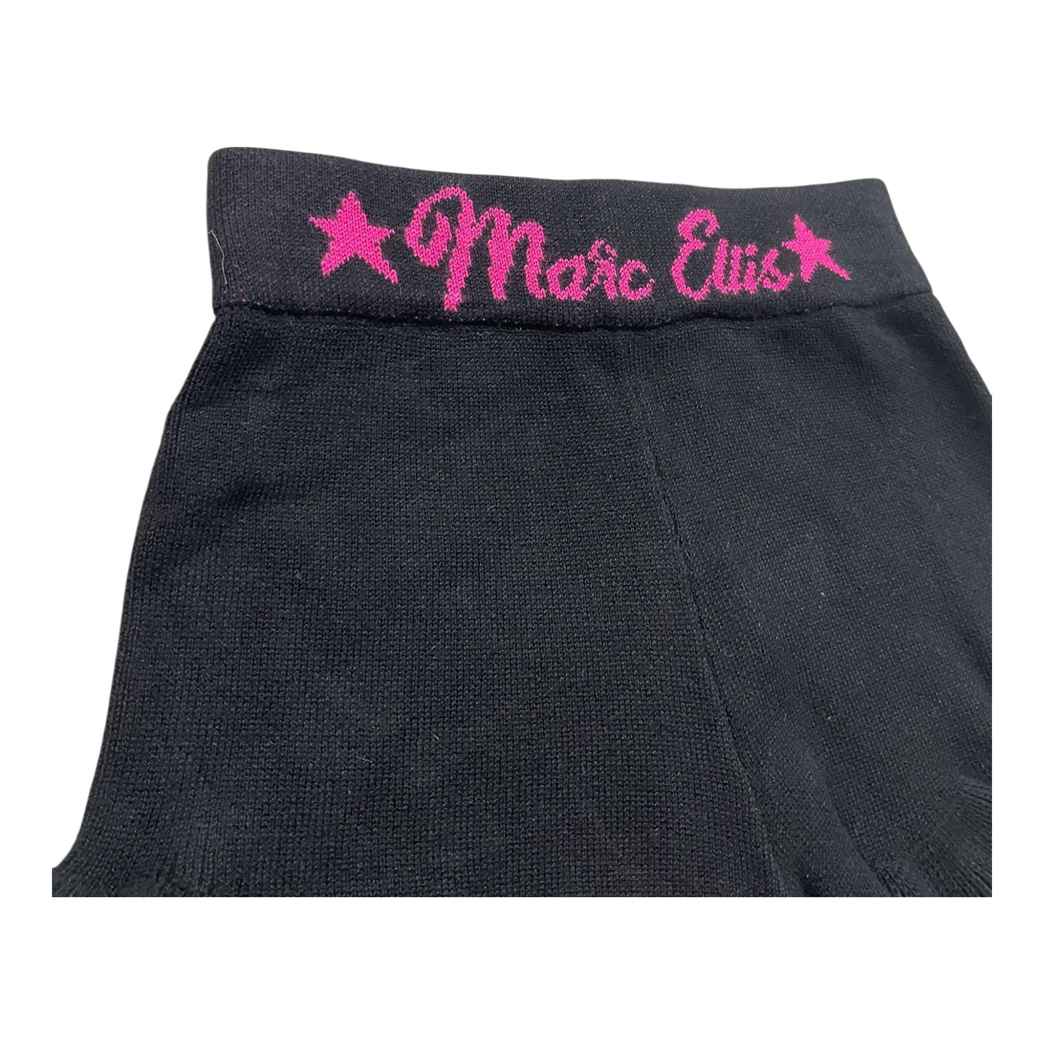 MARC ELLIS gonna tinta unita con logo Nero per Neonata JMNS00181 NERO MARC ELLIS 