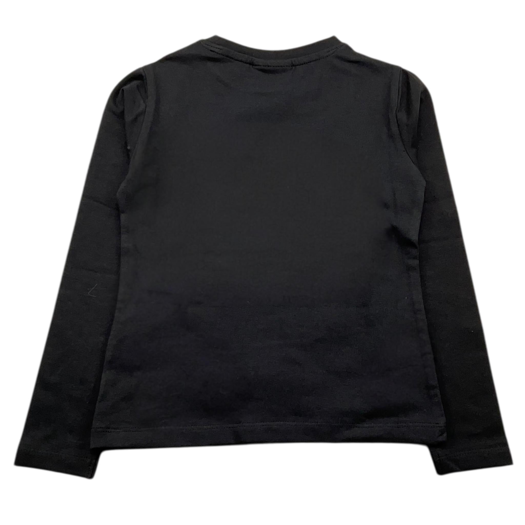 MARC ELLIS shirt girocollo tinta unita con brillantini Nero per Bambina JMJTS00168 NERO MARC ELLIS 