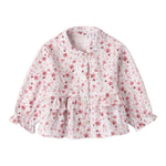 MINI BANDA camicia tinta unita con fantasia fiori Bianco per Neonata 3A771 BIANCO MINI BANDA 