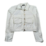 Fun & Fun Giubbino In Denim Tinta Unita per Bambina FJJK01270 BIANCO FUN & FUN 