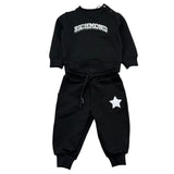 John Richmond Completo 2 Pezzi Felpa-Pantalone Tinta Unita per Neonato RIP26136CF NERO JOHN RICHMOND 