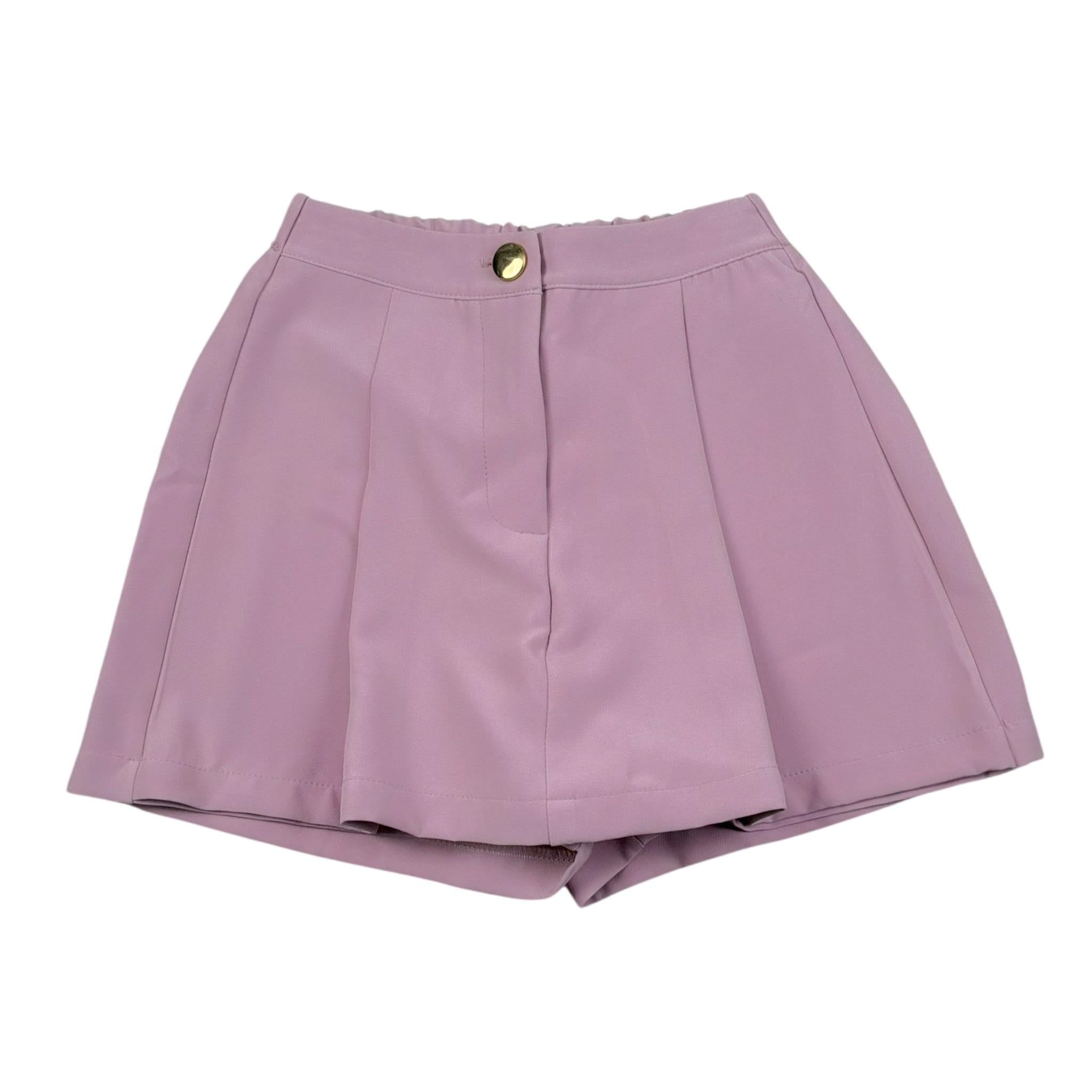J'Aime' Short tinta unita con Elastico In Vita Rosa per Bambina JG416525SH ROSA J'AIME' 