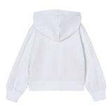 Mayoral Felpa Tinta Unita con Zip E Cappuccio per Bambina 3428 BIANCO MAYORAL 
