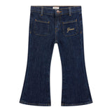 Guess Jeans Tinta Unita con Girovita Regolabile per Bambina K5RA03D4MS0 BLU GUESS 