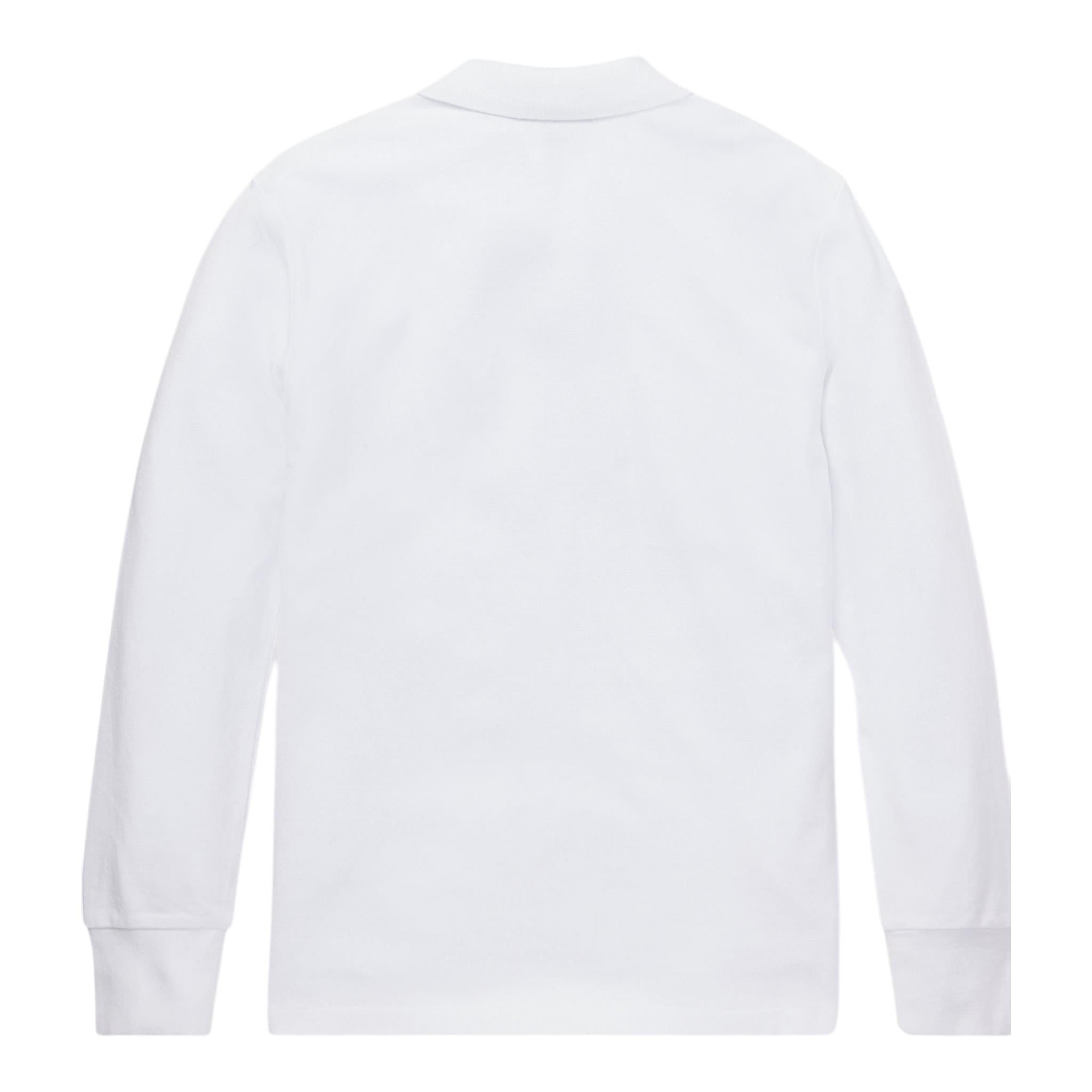 RALPH LAUREN polo manica lunga tinta unita con logo Bianco per Bambino 321703634013 BIANCO RALPH LAUREN 