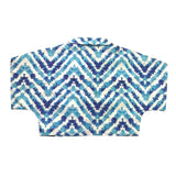 Janice Camicia Modello Crop Tinta Unita Con Fantasia Bianco Per Bambina