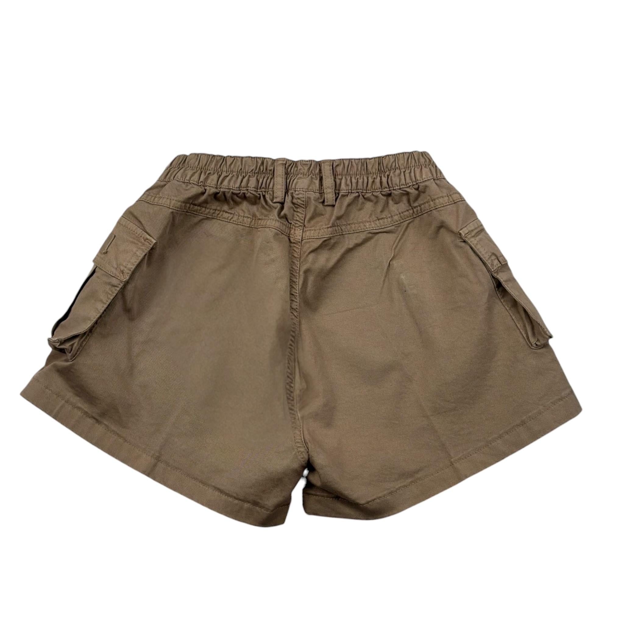 Dusty Color Short Tinta Unita con Elastic In Vita per Bambina DJWS5015SH MARRONE DUSTY COLOR 