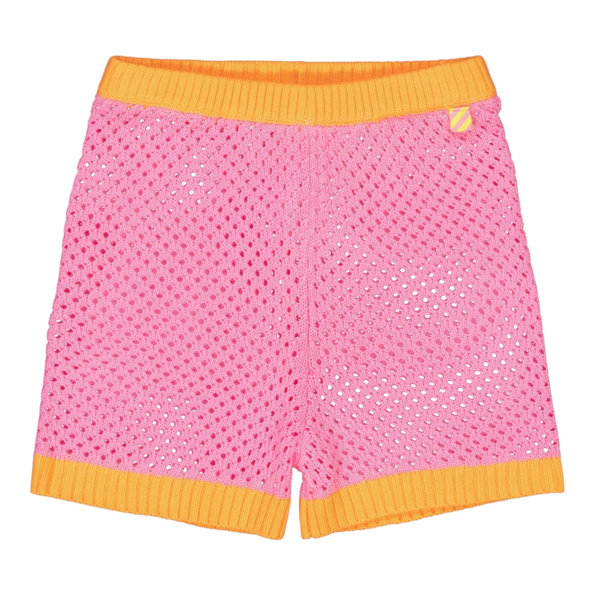 Billieblush Short In Filo Traforato per Bambina U21072 ROSA BillIEBLUSH 