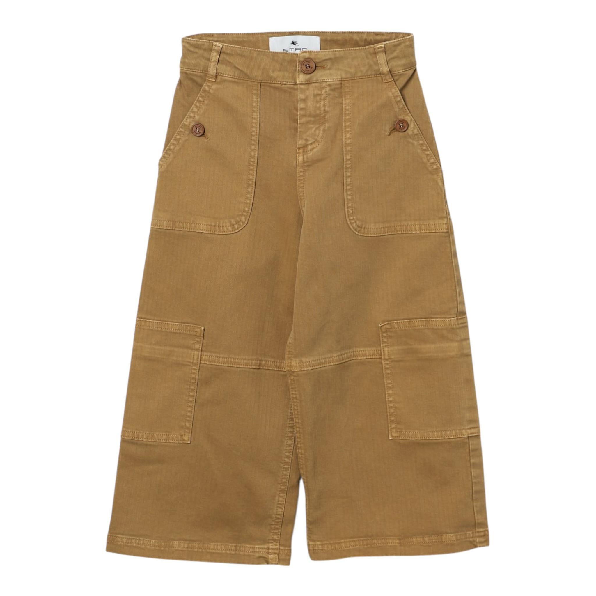 Missoni Jeans Tinta Unita Modello Palazzo per Bambina GV6P10 MARRONE MISSONI 