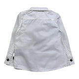 John Richmond Camicia Manica Lunga Tinta Unita con Logo per Neonato RIP25056CAN BIANCO JOHN RICHMOND 