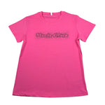 Manila Grace T-Shirt Girocollo Tinta Unita con Brillantini per Bambina MG2752 ROSA MANILA GRACE 