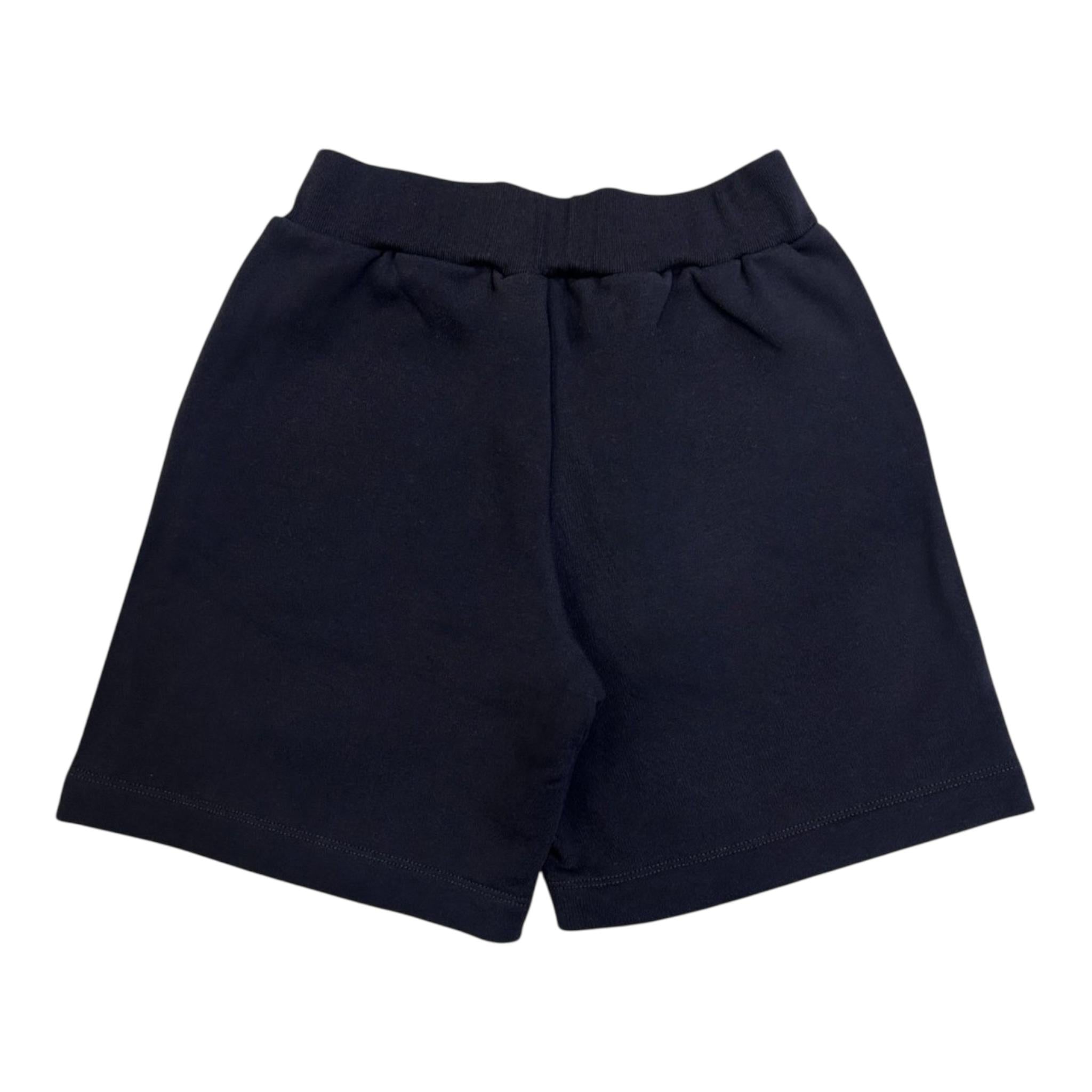 Marni Bermuda Felpa Tinta Unita con Logo per Bambino M01499 BLU MARNI 