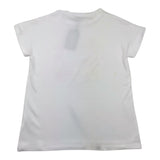 Cecyle T-Shirt Girocollo Tinta Unita Con Fantasia Bianco Per Bambina