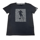 Bikkembergs T-Shirt Girocollo Tinta Unita con Stampa per Bambino BK3153 NERO BiKKEMBERGS 