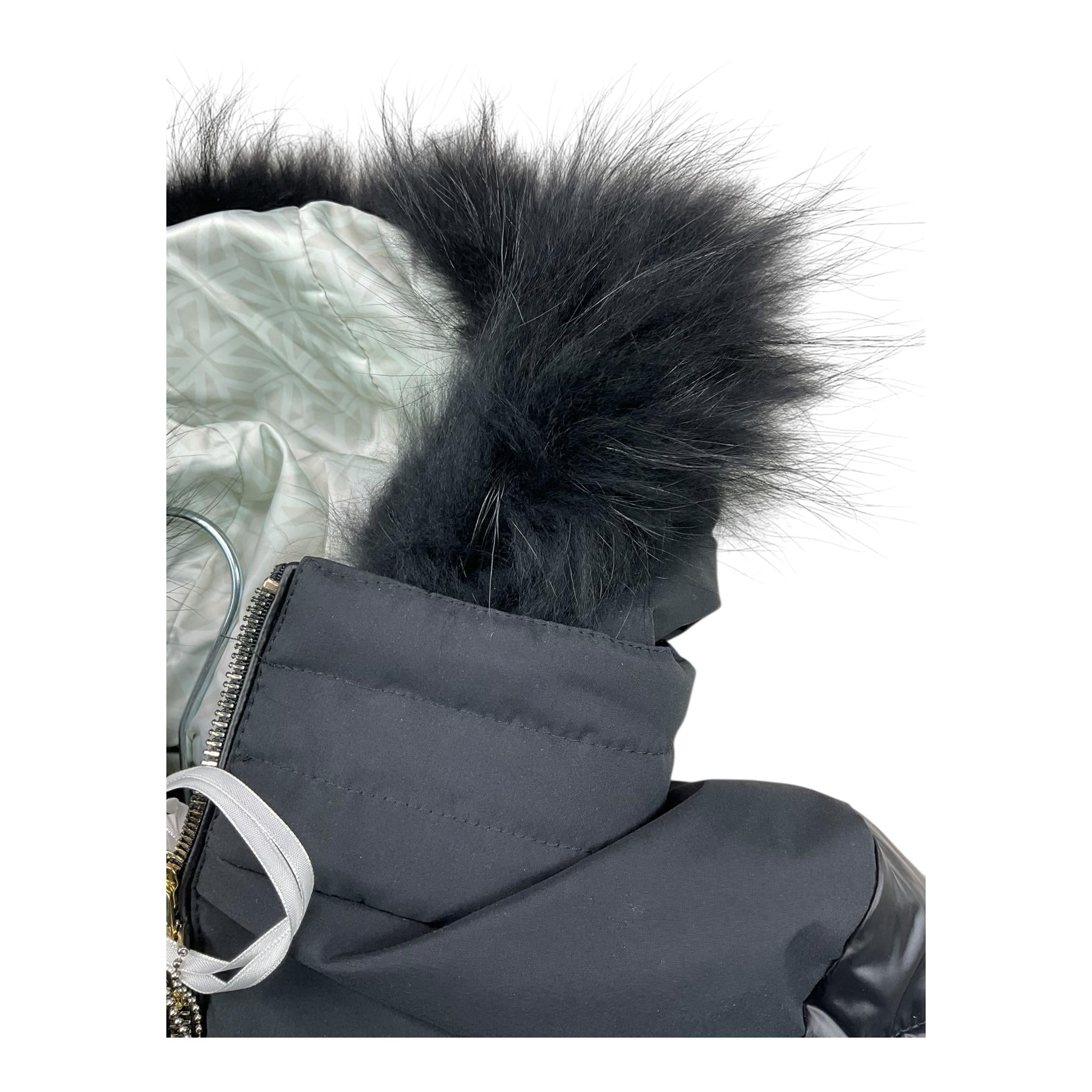 YES ZEE giubbino tinta unita con zip e cappuccio Nero per Bambina J0166 NERO YES ZEE 