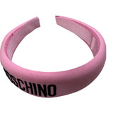 Moschino Cerchietto Tinta Unita con Stampa per Bambina HAX01N ROSA MOSCHINO 