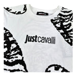 Just Cavalli T-Shirt Girocollo Tinta Unita con Stampe per Bambino JBP26161TS BIANCO JUST CAVALLI 