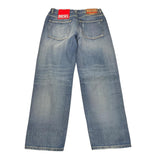 DIESEL jeans tinta unita con girovita regolabile Blu per Bambino J00808X BLU DIESEL 