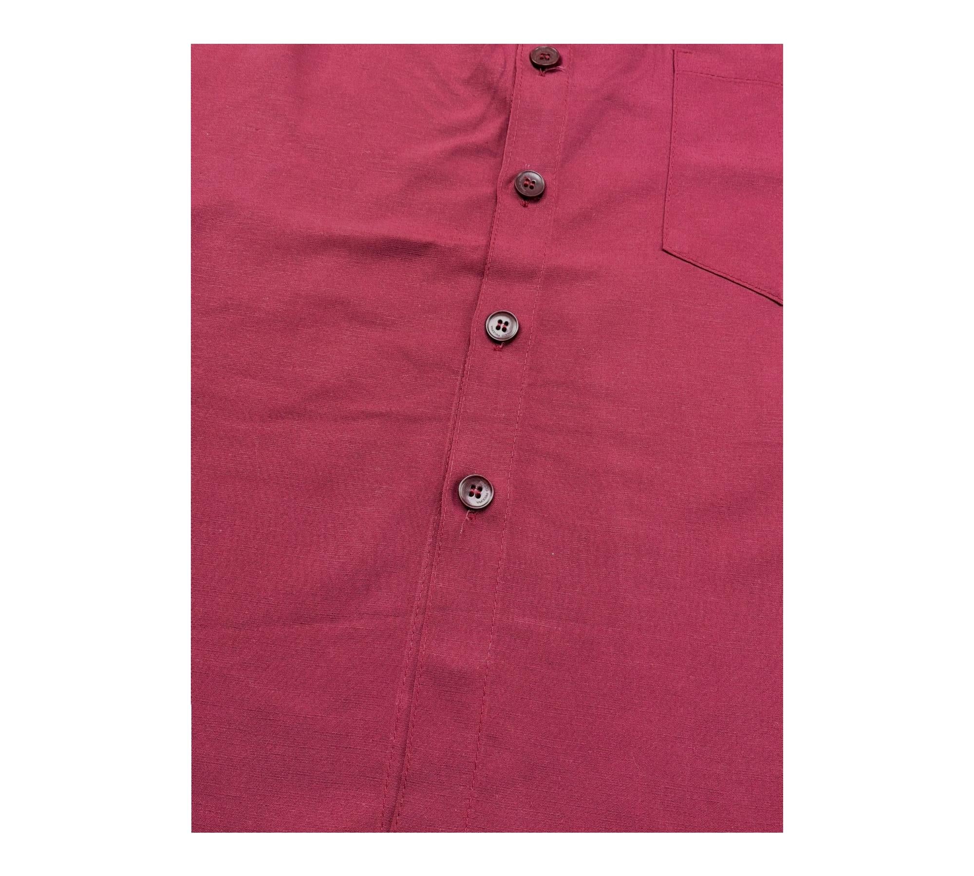 Paolo Pecora Camicia Mezza Manica Tinta Unita per Bambino PP4301 BORDEAUX PAOLO PECORA 