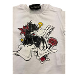 Iceberg T-Shirt Girocollo Tinta Unita con Stampa per Neonato TSICE5107B BIANCO ICEBERG 