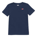 Levi'S T-Shirt Girocollo Tinta Unita con Logo per Bambino 9EA100 BLU LEVI'S 