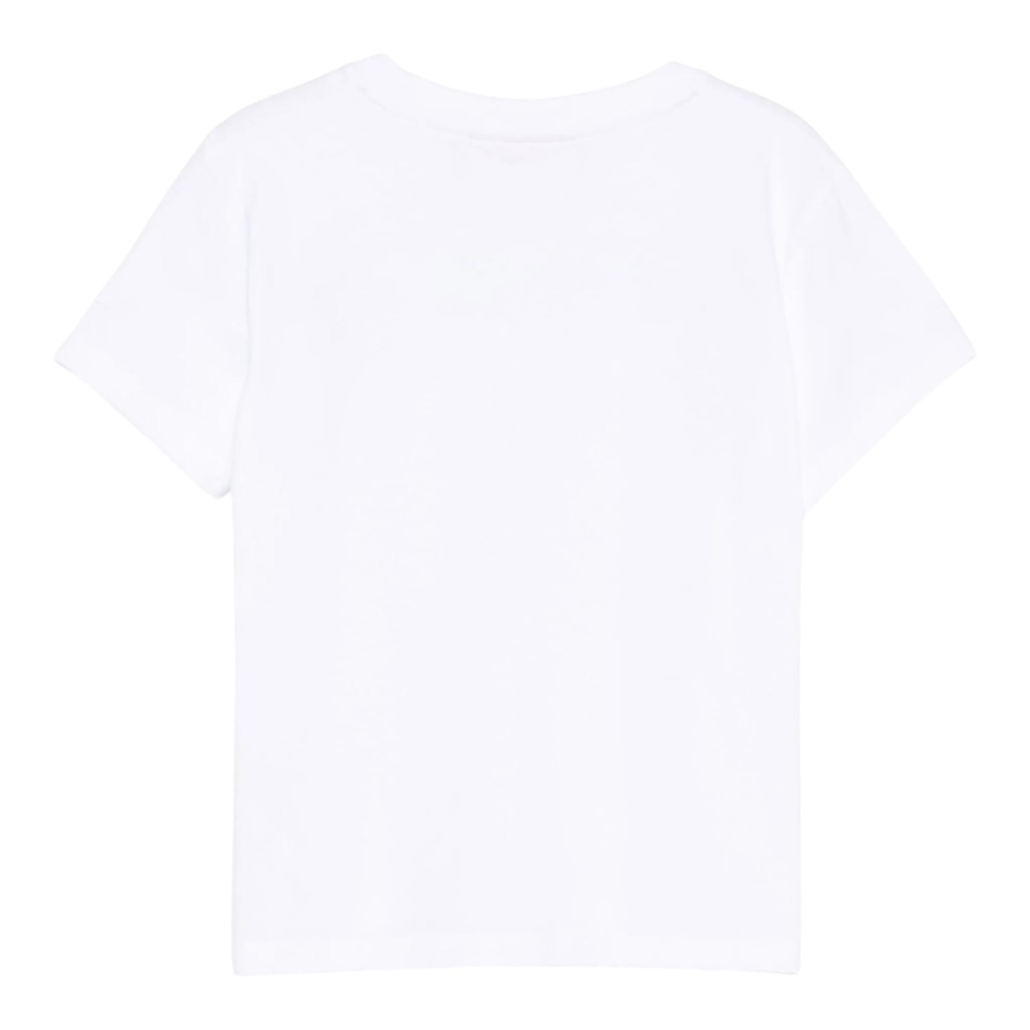 Saint Barth T-Shirt Girocollo Tinta Unita con Stampa per Neonata ELLY001XX BIANCO SAINT BARTH 