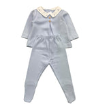 CALAMARO completo 2pz maglia-ghettina tinta unita Azzurro per Neonato 11010 AZZURRO CALAMARO 