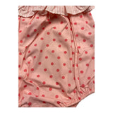 Zhoe &amp; Tobiah Baby Mädchen Einfarbig Polka Dot Strap Strampler Rosa