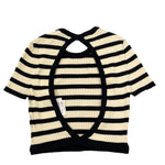 Replay T-Shirt Bicolore In Filo con Fantasia A Righe per Bambina SG5060 BLU/PANNA REPLAY 