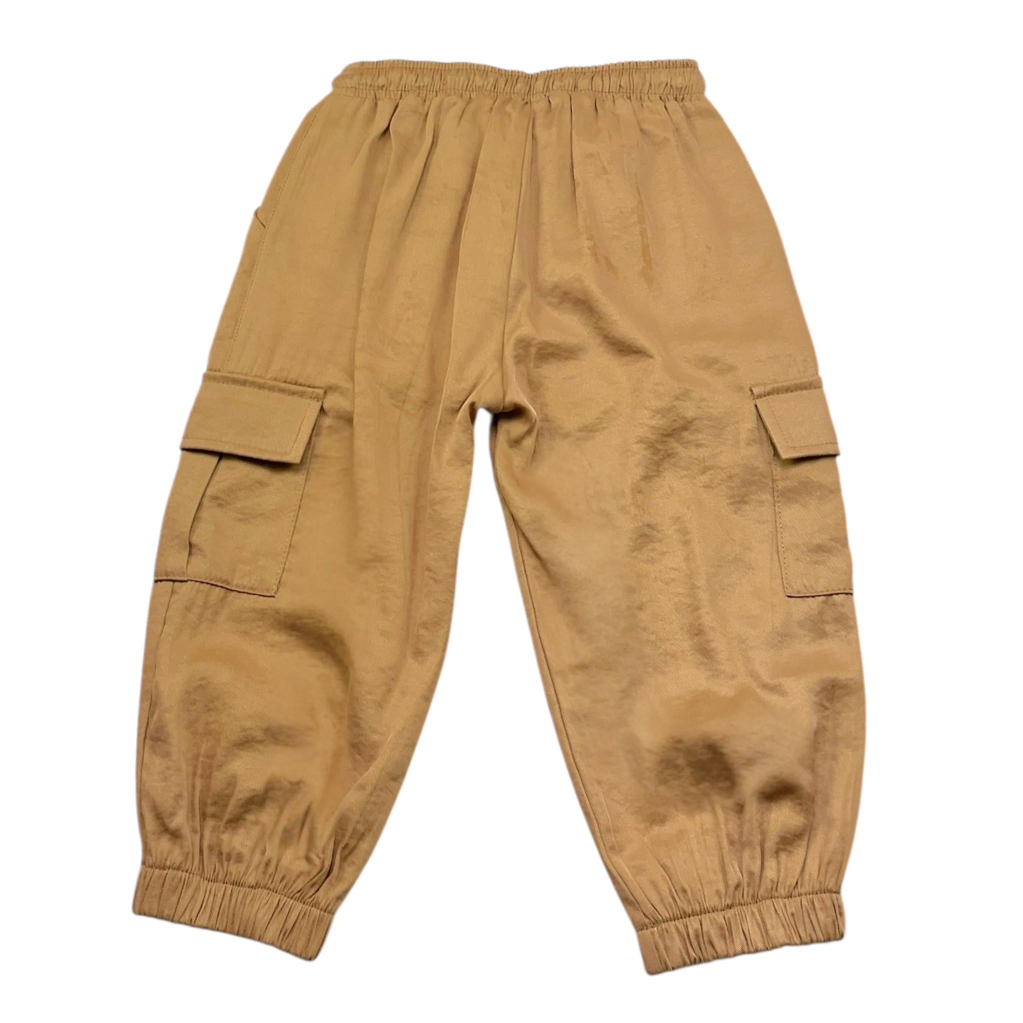 M+E' Pantalone Tinta Unita Modello Cargo per Bambina UE1767 CAMMELLO M+E' 