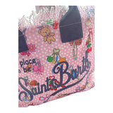 Saint Barth Borsa Tinta Unita con Stampa per Bambina COLETTECHATM ROSA SAINT BARTH 