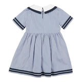 Trussardi Abito Mezza Manica Fantasia A Righe per Neonata TIP24079VE BIANCO/BLU TRUSSARDI 