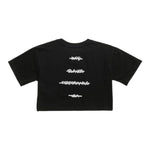 Blauer T-Shirt Girocollo Tinta Unita con Stampa per Bambina 25SBLGH02550X NERO BLAUER 