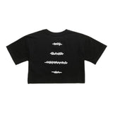 Blauer T-Shirt Girocollo Tinta Unita con Stampa per Bambina 25SBLGH02550X NERO BLAUER 