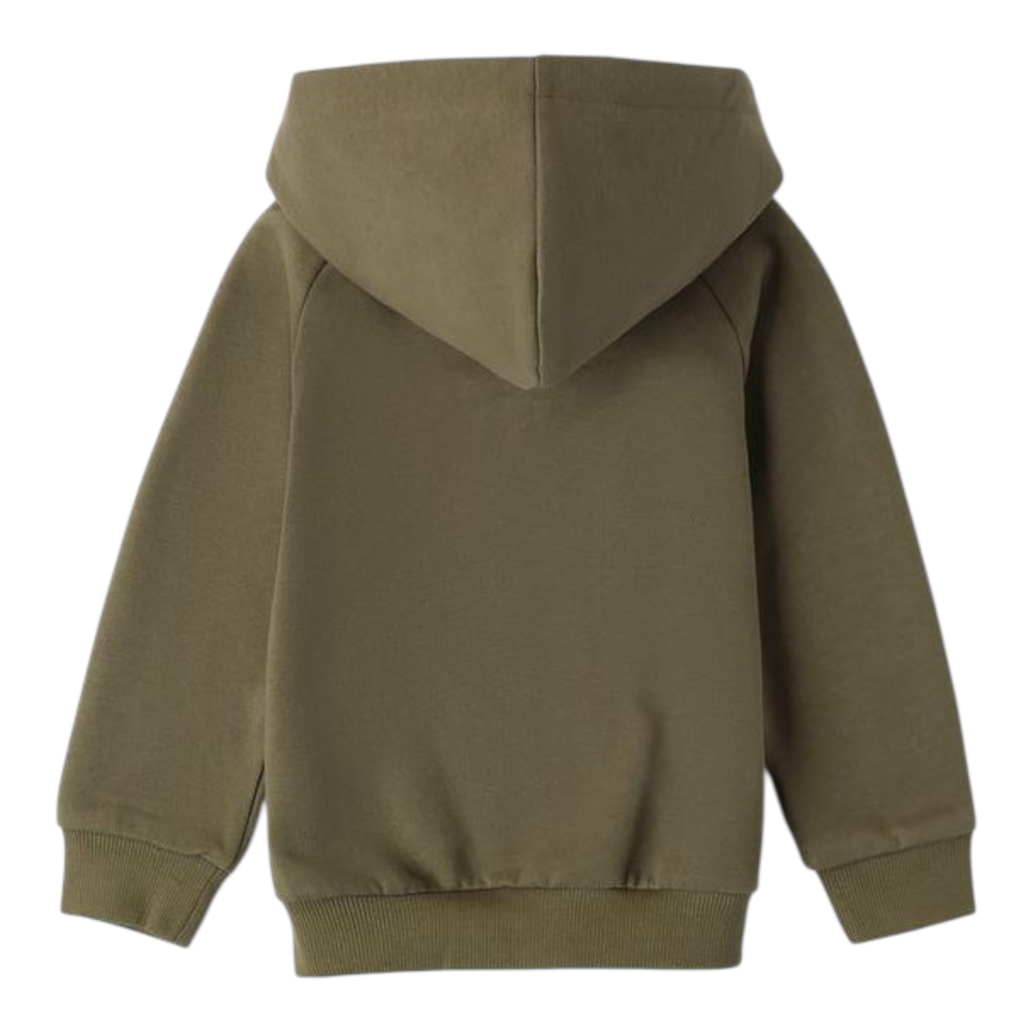 SARABANDA felpa tinta unita con cappuccio e zip Verde per Neonato 0A149 VERDE SARABANDA 