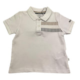 Boss Polo Mezza Manica Tinta Unita per Neonato J52100 BIANCO BOSS 