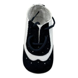 Le Bebe Mocassino Bicolore con Lacci per Neonato LBB0530 BIANCO/BLU LE BEBE 