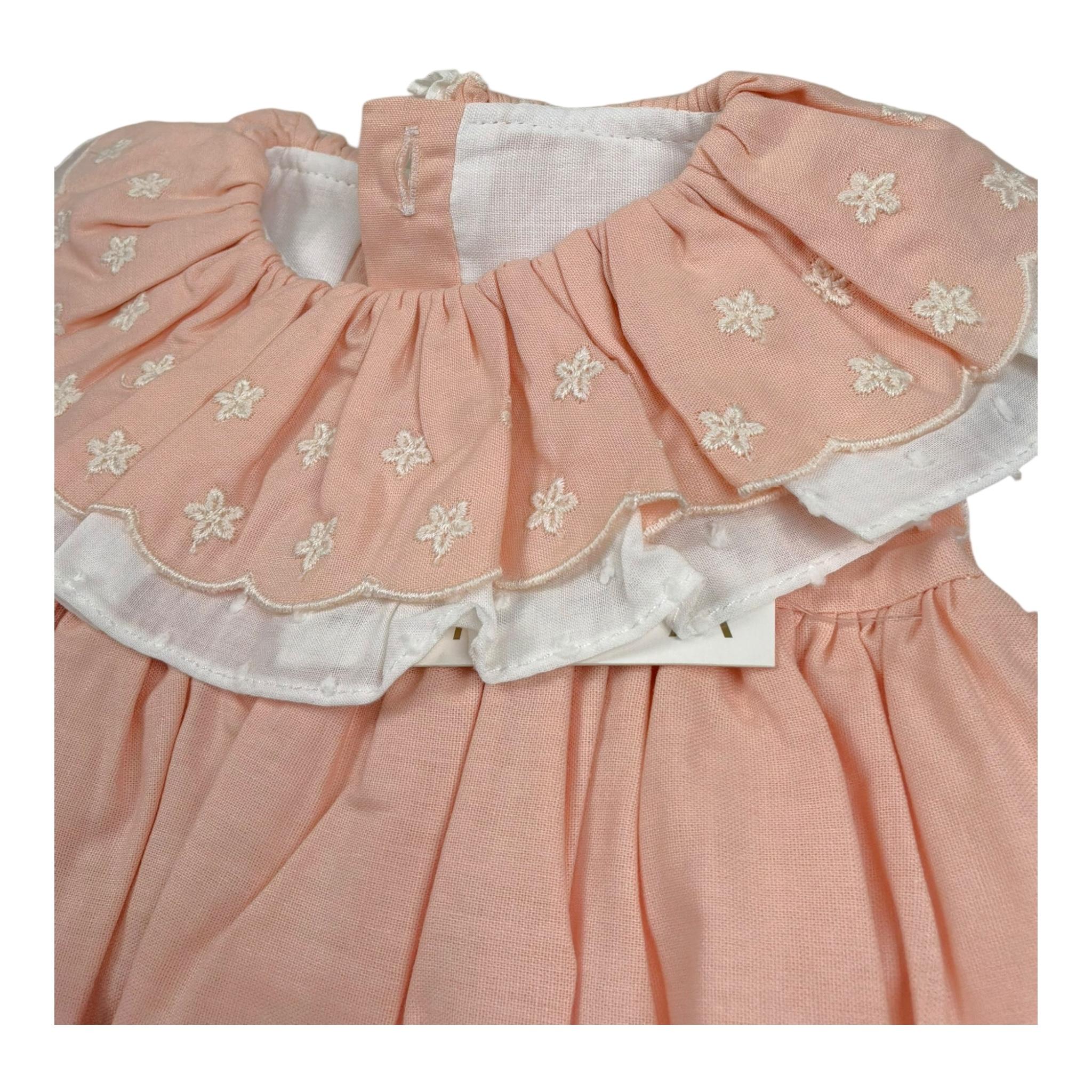 Valentina Bebes Set Abito-Coulotte Tinta Unita per Bambina LOVE9J PESCA VALENTINA BEBES 