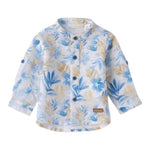 Mini Banda Camicia Manica Lunga Stampa Fantasia per Neonato 3B606X BIANCO MINI BANDA 