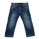 Daniele Alessandrini Jeans Tinta Unita con Girovita Regolabile per Neonato 1295PD00207 BLU DANIELE ALESSANDRINI 