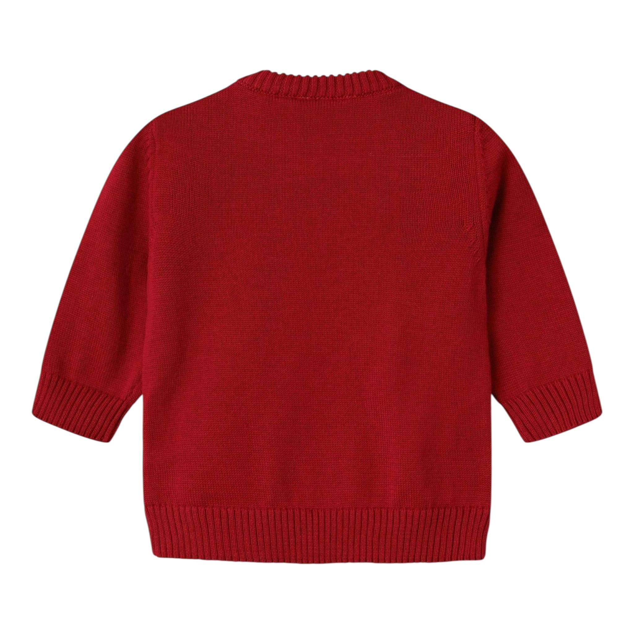 NAME IT maglia girocollo tinta unita cn applicazioni Rosso per Neonata 13234516 ROSSO NAME IT 