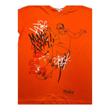 Yours T-Shirt Girocollo Tinta Unita Con Stampa In Contrasto Arancione Per Bambino
