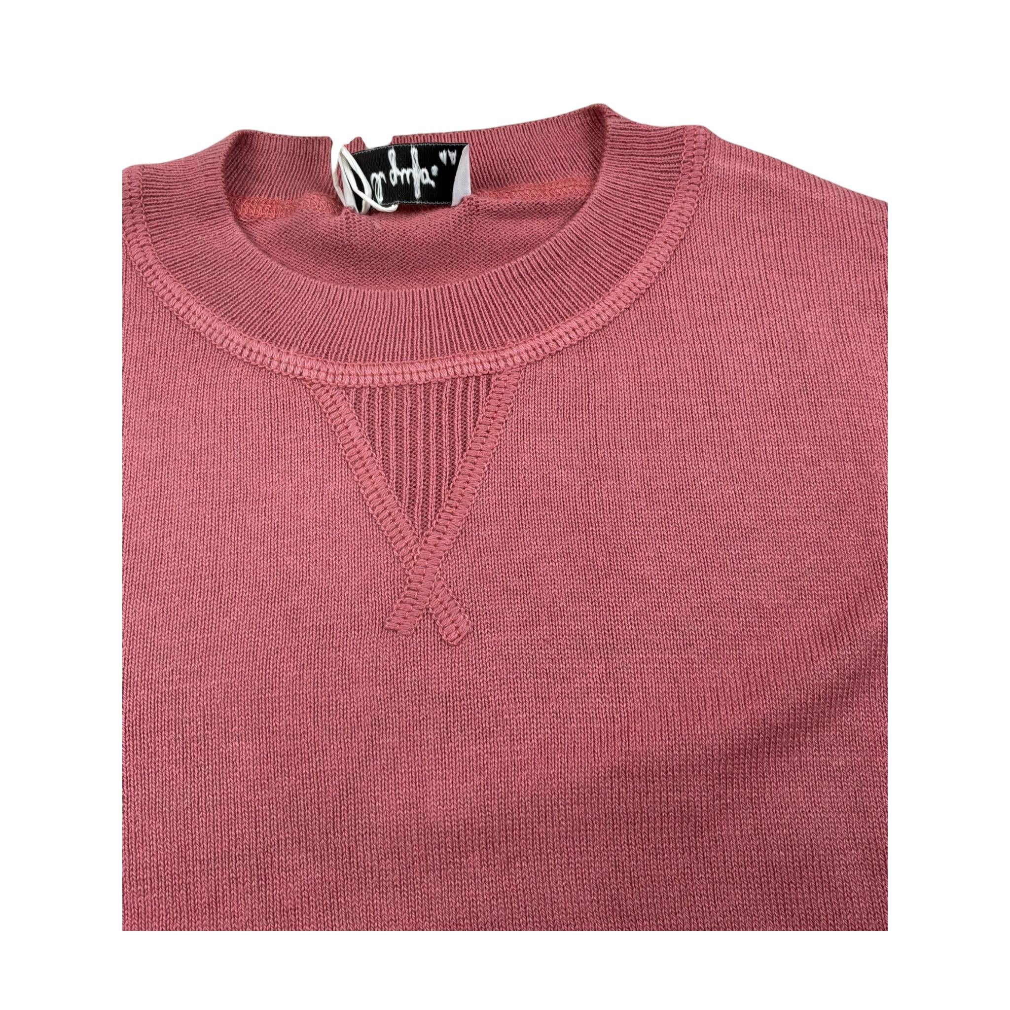 Il Gufo Maglia Girocollo Tinta Unita per Bambina P25MA479EM110 ROSA IL GUFO 