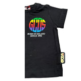 Gcds T-Shirt Girocollo Tinta Unita con Stampa per Neonato 027959 NERO GCDS 