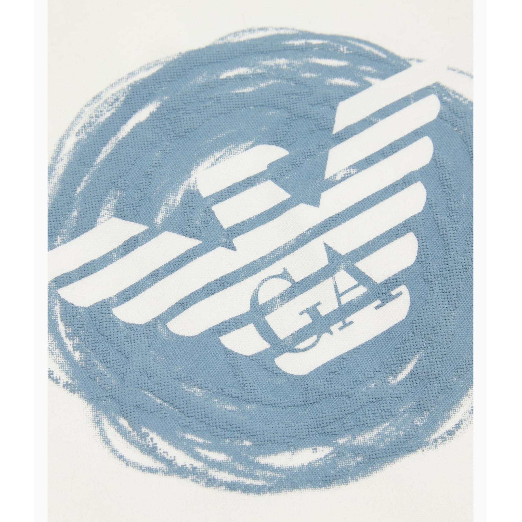 EMPORIO ARMANI shirt tinta unita gircollo con stampa Bianco per Neonato 6FHTJ4 BIANCO EMPORIO ARMANI 